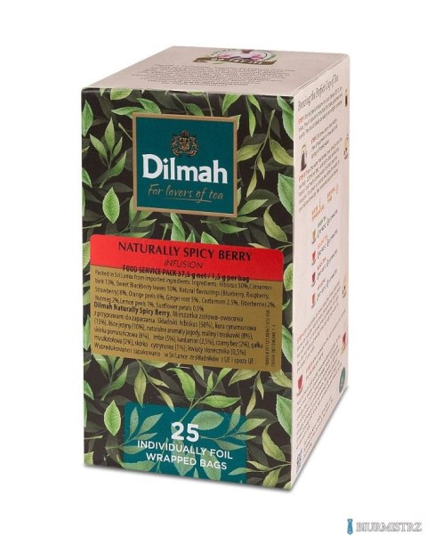 Herbata DILMAH Naturally Spicy Berry 25 kopert ziołowo-owocowa
