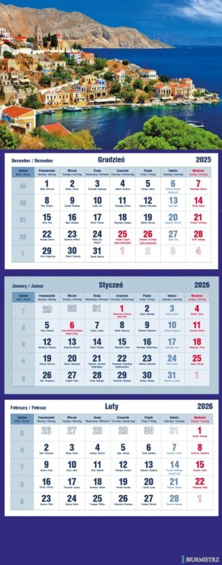 Kalendarz trójdzielny 2026 Wiatrak Michalczyk i Prokop T-105T-07