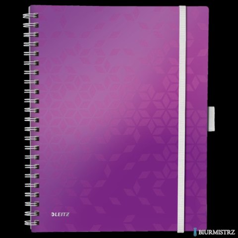 Kołonotatnik Be Mobile LEITZ WOW PP A4 80k fioletowy 46450062