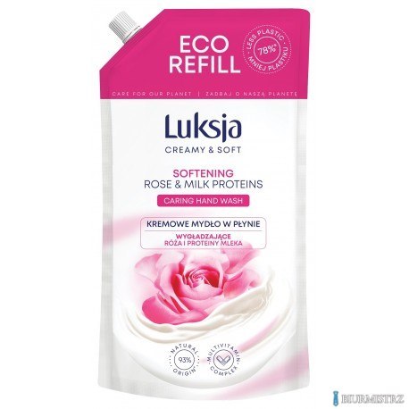 LUKSJA Mydło zapas 400ml ROSE 49145