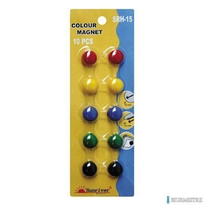 Magnesy ARGO kolorowe WF-15 opakowanie 10sztuk SRH-15