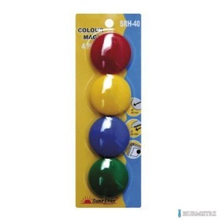 Magnesy ARGO kolorowe WF-40 opakowanie 4sztuki SRH-40