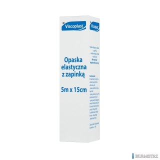 Opaska elastyczna z zapinką VISCOPLAST, 15cmx5m