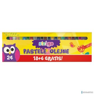 Pastele olejne 24 kolorów STRIGO SSC028