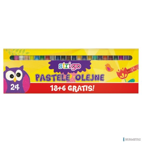 Pastele olejne 24 kolorów STRIGO SSC028