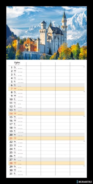 Planer miesięczny 2024 Michalczyk i Prokop T-108S-1 kalendarz ścienny