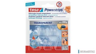 Plastry samoprzylepne 8szt.+Haczyki 5szt.TESA POWERSTRIPS Deco 58900-00017-0