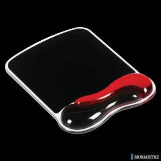 Podkładka pod mysz czerwono-czarna 62402 cristal KENSINGTON