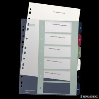 Przekładki plast. do nadruku tekstu na kartę, Leitz Style, 1-6 12360000 (X)