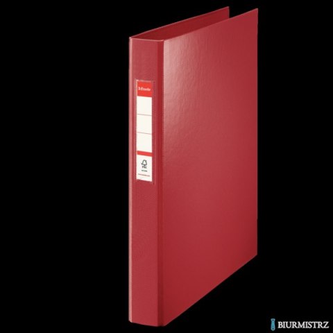 Segregator Esselte A4 z 4 kółkami, grzbiet 42 mm, bordowy, 14464