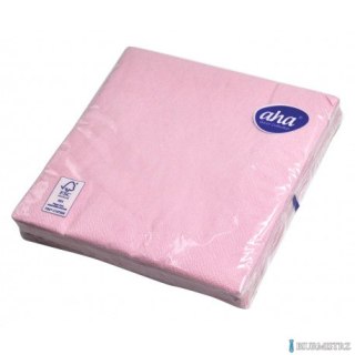 Serwetki AHA różowe 33x33cm, 20sztuk, pastel
