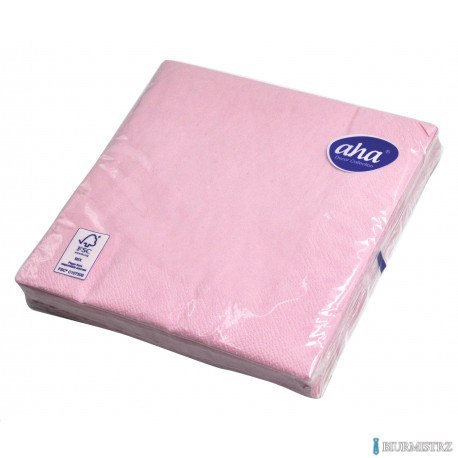 Serwetki AHA różowe 33x33cm, 20sztuk, pastel
