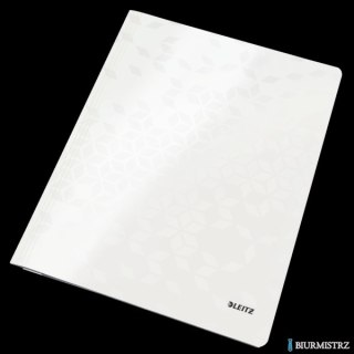 Skoroszyt kartonowy LEITZ perłowy biały WOW 30010001 SALE