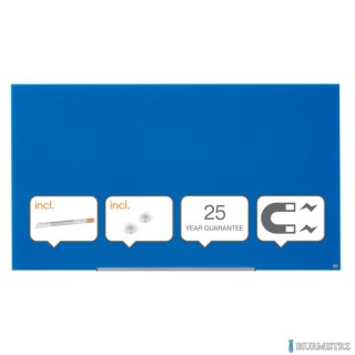 Szklana tablica Nobo Impression Pro 1900x1000mm, niebieska