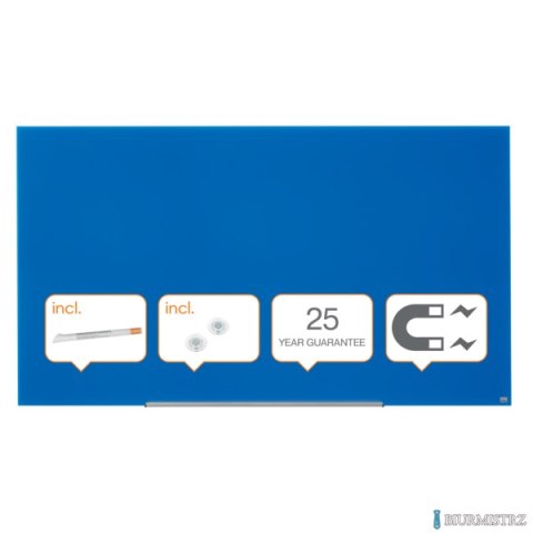 Szklana tablica Nobo Impression Pro 1900x1000mm, niebieska