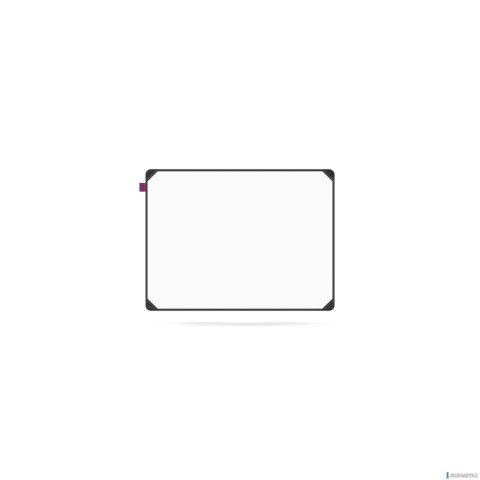 Tablica suchościeralna magnetyczna MEMOBE IDEA, rama aluminiowa EDGE, 60X45 CM MITM060045.02.60.51