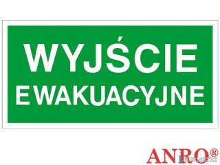 Tabliczka Wyjście Ewakuacyjne PCV 200x400 Z-2e PT ANRO