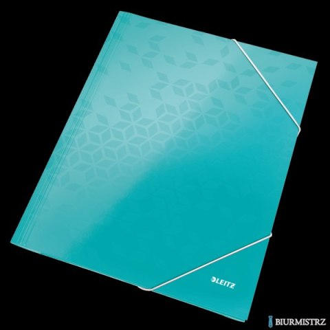 Teczka kartonowa z gumką WOW turkusowa 39820051 LEITZ .