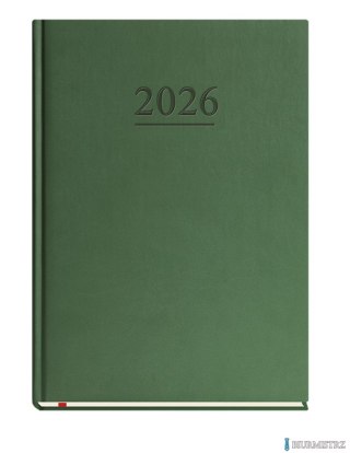 Terminarz Klasyczny B5 2026 - ciemno zielony Michalczyk i Prokop T-221V-Z2 kalendarz 1 strona 1 tydzień + strona na notatki