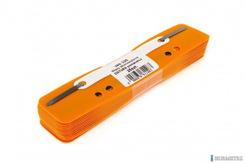 Wąsy_skoroszytowe DOTTS pomarańczowe polipropylen 25sztuk