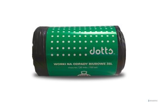 Worki na śmieci 35l 50szt. DOTTS mocne (LDPE) 20mic czarne