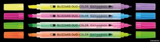 Zakreślacze tekstu BLIZZARD DUO-COLOR różowo-niebieski TO-337 Toma