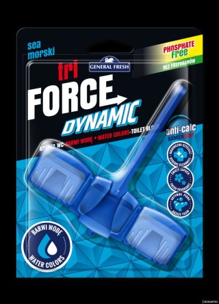 Zawieszka do WC TRI FORCE barwiąca 54g morze GENERAL FRESH 70316