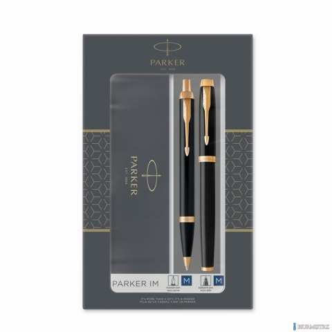 Zestaw IM BLACK GT (Długopis + Pióro wieczne) PARKER 2093216 SALE
