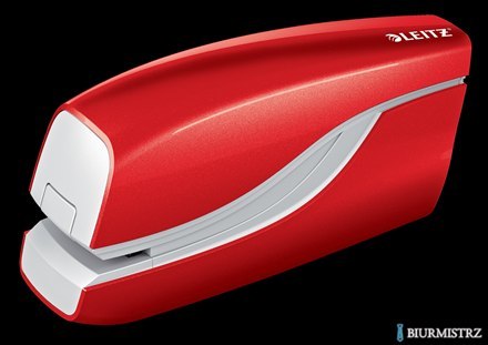 Zszywacz elektryczny na baterie WOW, czerwony, 3 lata gwarancji, 10 kartek 55661026 LEITZ