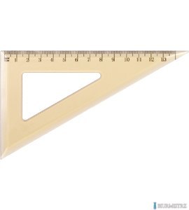 Ekierka szkolna GRAND GR853 60/13cm dymna 130-1502