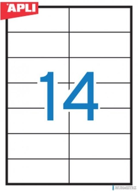 Etykiety 01277 105*42.4 (100) permanentne APLI