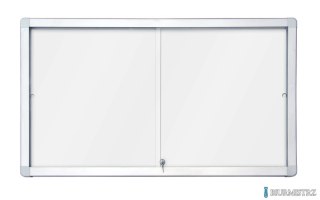 Gablota magnetyczno-suchościeralna 2x3 94x68 (8xA4) z przesuwanymi drzwiami GS18A4PD