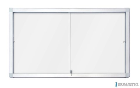 Gablota magnetyczno-suchościeralna 2x3 94x68 (8xA4) z przesuwanymi drzwiami GS18A4PD