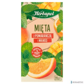 Herbata HERBAPOL ZIELNIK POLSKI Mięta z Pomarańczą i Mango (20 torebek)