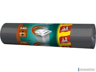 JAN NIEZBĘDNY Worki LD czarne 240l 8 szt. 18059