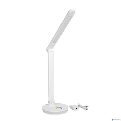 Lampka biurkowa biała LED 12W PDL400RGBW USB RGB CHARGING PORT WHITE Platinet