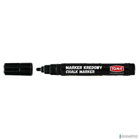 Marker kredowy, końcówka okrągła 1,5mm, 6g tuszu czarny TO-293 Toma