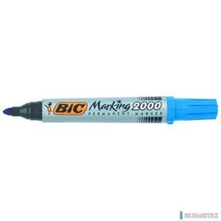Marker permanentny BIC 2000 Ecolutions niebieski okrągła końcówka, 8209143