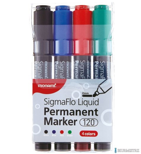 Marker permanentny SigmaFlo B 120 4 kol. 160-2449 MonAmi