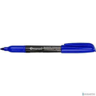 Marker permanentny okrągły niebieski PY1002-GY 71091 (X) SALE cienki jak Sharpie