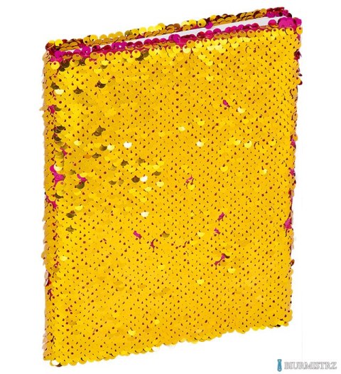 Notanik z cekinami A5 96k linia różowo-złoty 150-1427 GRAND