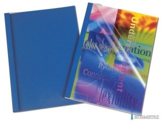 Okładki do termobindowania skóropodobne PRESTIGE (100szt) niebieskie 53176 3 mm (9-32 kartek)