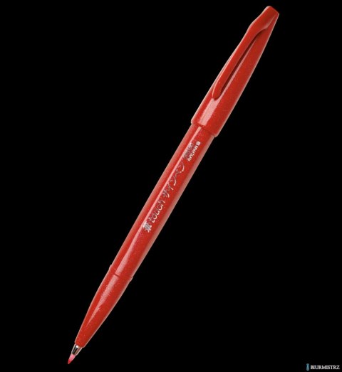 Pisak pędzelkowy do kaligrafii czerwony SES15-B PENTEL