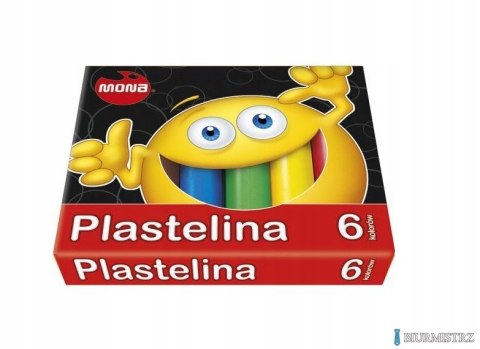 Plastelina MONA 6 kolorów 0012 ST.MAJEWSKI