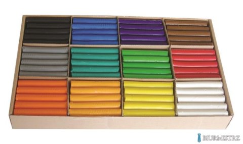 Plastelina dla przedszkoli MONA 180 szt. (12 kol. x 15 szt.) 0166 ST.MAJEWSKI