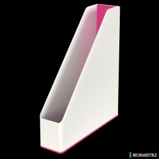 Pojemnik na czasopisma LEITZ WOW biało-różowy 53621023