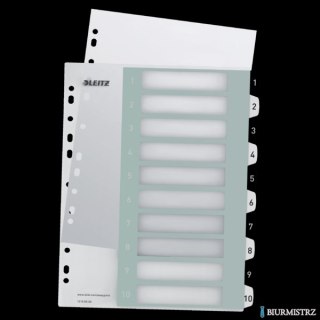 Przekładki plastikowe do nadruku tekstu na kartę, Leitz WOW, 110, biało-czarne 12150000