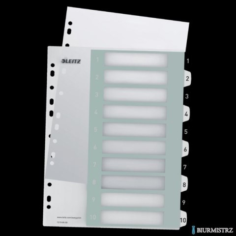 Przekładki plastikowe do nadruku tekstu na kartę, Leitz WOW, 110, biało-czarne 12150000