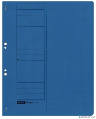 Skoroszyt kartonowy ELBA 1/2 A4, oczkowy, niebieski, 100551876