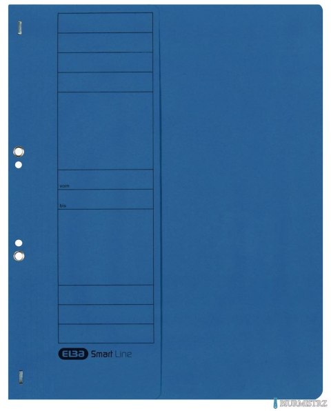 Skoroszyt kartonowy ELBA 1/2 A4, oczkowy, niebieski, 100551876